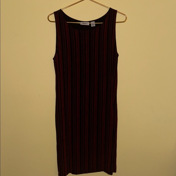 Chico's Dresses & Skirts - Chico’s Black and Red Striped Dress